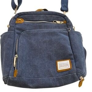 Travelcon Heritage Anti Theft Crossbody Bag RFID Blocking Indigo Color